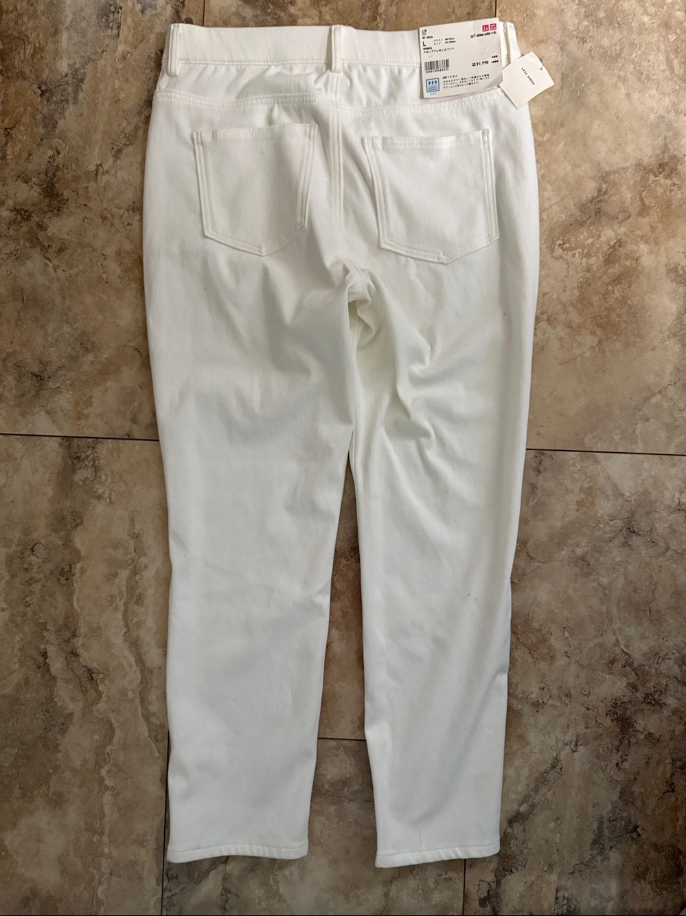 UNIQLO Cropped Leggings Pants - White - Picture 3 of 6